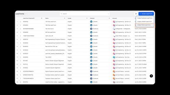 CRM campaign snapshot